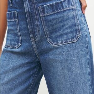 High Rise Wide Leg Jeans by Pilcro/ Anthropolie Brand new size 32 Tall